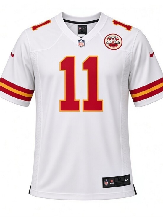 Nike Other - Nike On Field Kansas City Chiefs NFL Jersey White #11 Alex Smith, Men's Medium